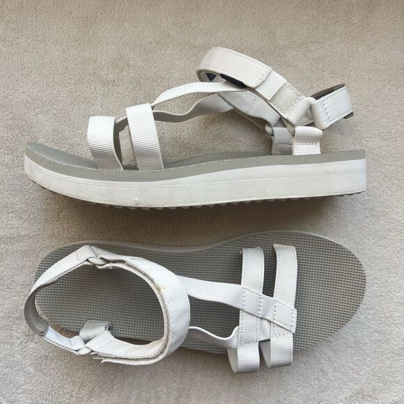 Teva Arivaca Midform Birch Cream Sandal Women 11 Comfort Adjustable Strap Casual - Picture 16 of 16